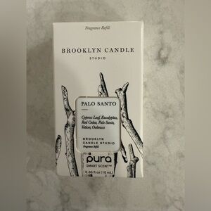 Pura home diffuser refill Brooklyn Candle Co. Palo Santo scent